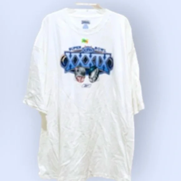 VTG NFL (4) ITEMS SUPERBOWL XXXIX BUNDLE OFFICIAL TEE, PROGRAM,SEAT PAD & RADIO - Picture 5 of 16